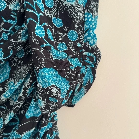 Tanya Taylor Raven Floral Silk Mini Dress sz 10 - Picture 3 of 6